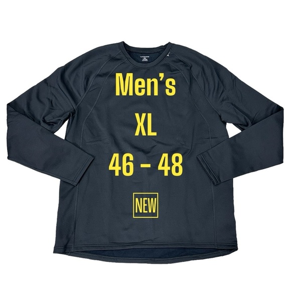 Men's Lands End XL 46 - 48 Base Layer Crewneck Shirt Long Sleeve Stretch NWOT - Picture 2 of 9